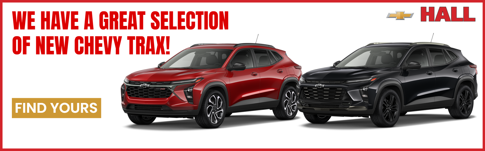 New Chevy Trax at Hall Chevrolet in Canton, TX